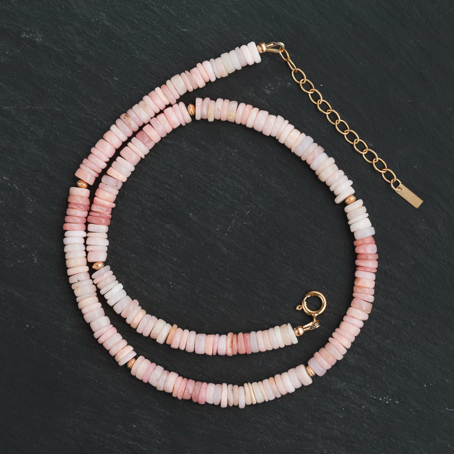 baby-blush Pink opal necklace