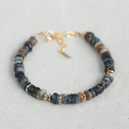 Pietersite Bracelet - 14K Gold Filled