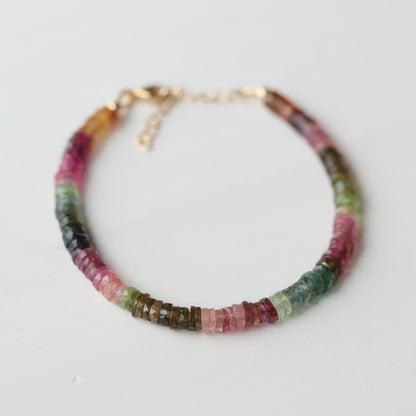 Elevated Energy Mixed Tourmaline Heishi Bracelet