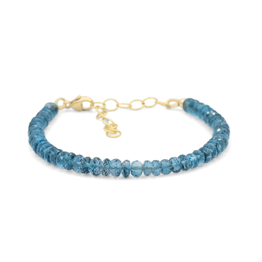London Blue Topaz Bracelet - 14K gold filled