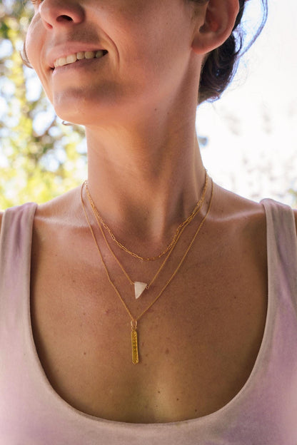 Rainbow Moonstone Necklace – 14K gold filled