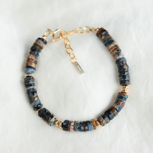 Pietersite Bracelet - 14K Gold Filled