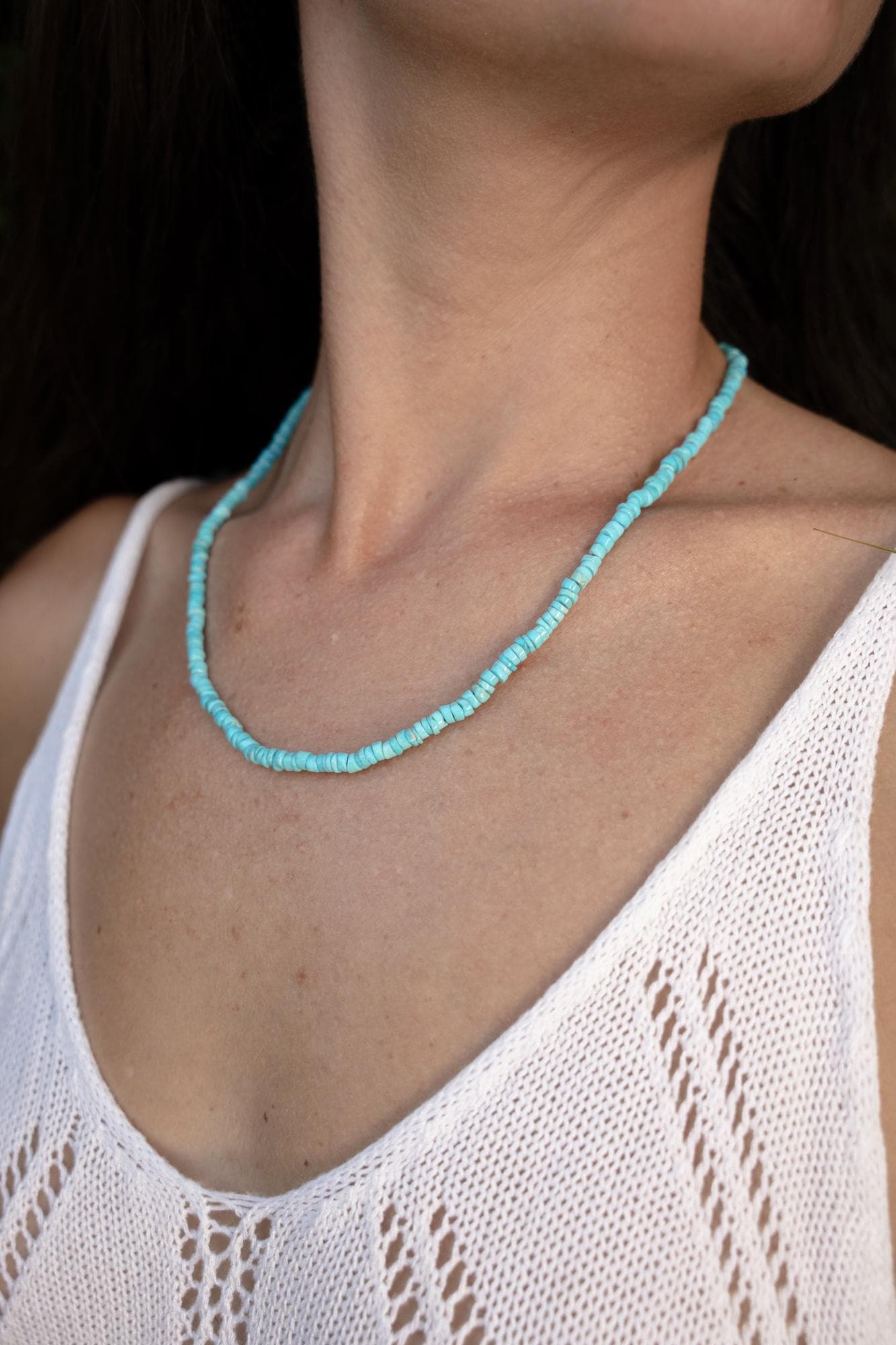 Sleeping beauty turquoise, Sleeping Beauty Necklace, turquoise Choker, December Birthstone, Beaded Bracelet, Turquoise