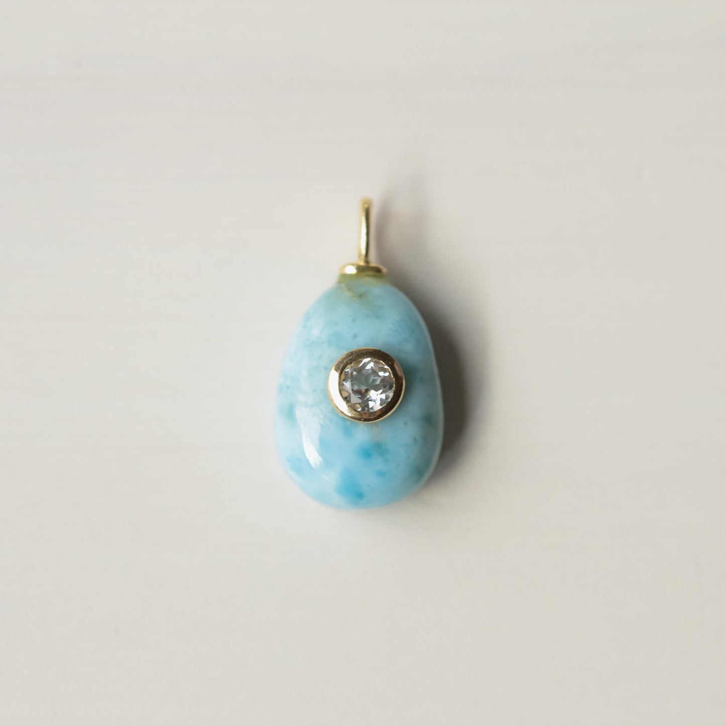 Ocean Light Larimar Topaz Necklace