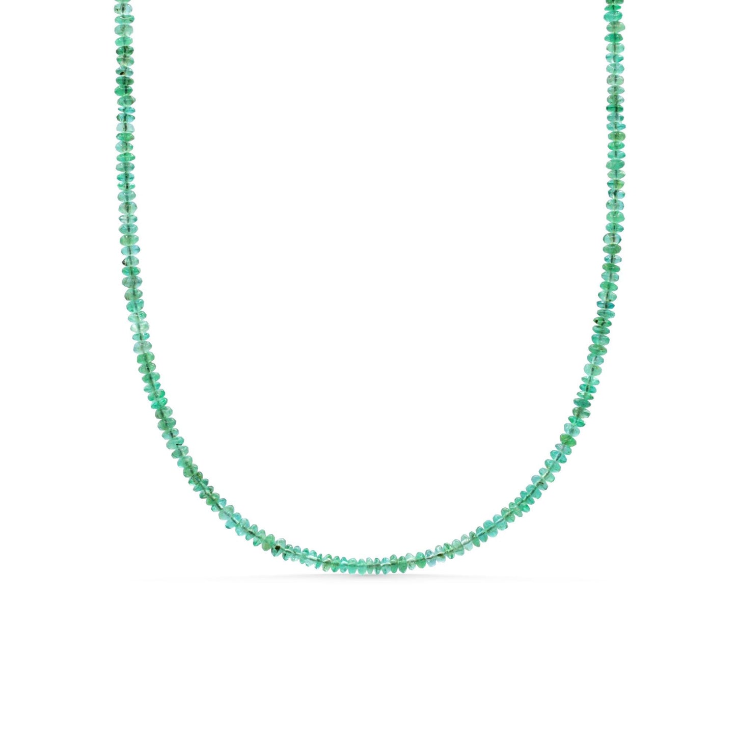 Zambian Emerald Necklace - 14K