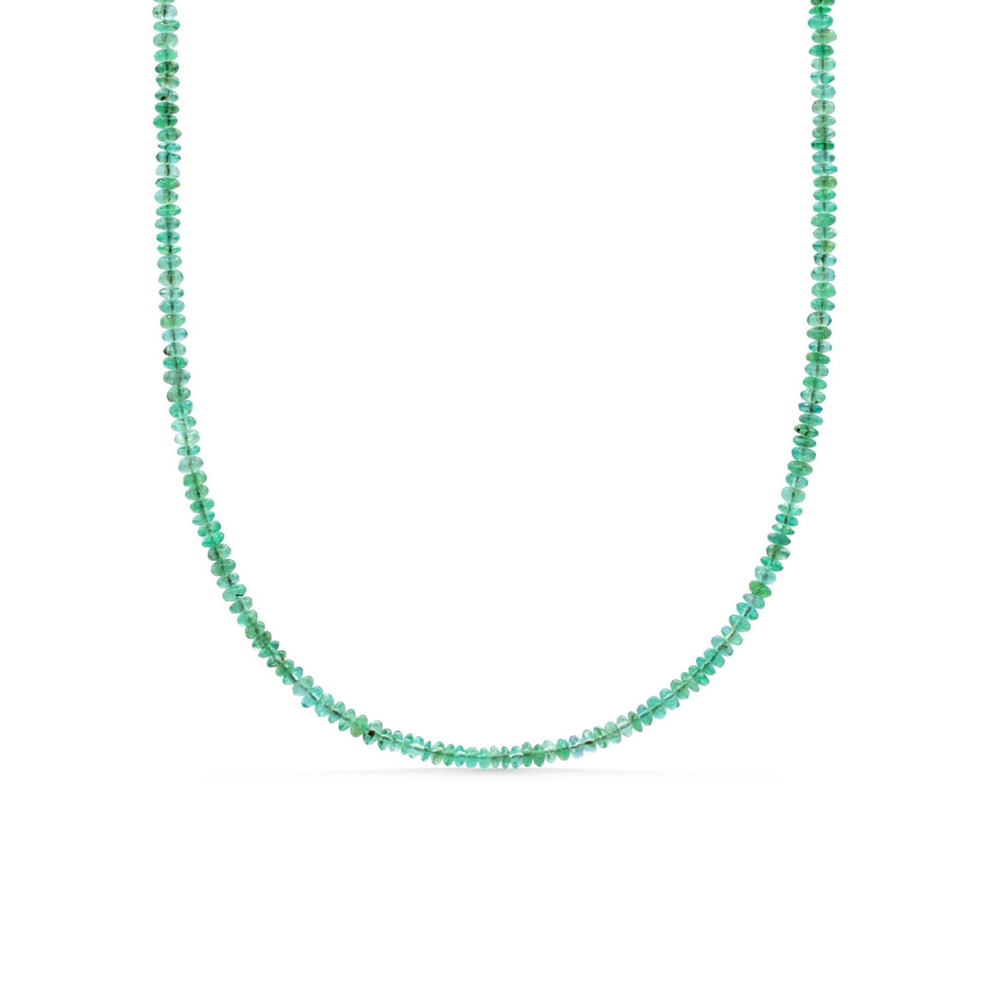 Zambian Emerald Necklace - 14K