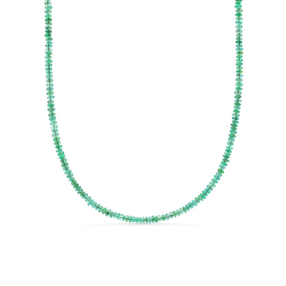 Zambian Emerald Necklace - 14K