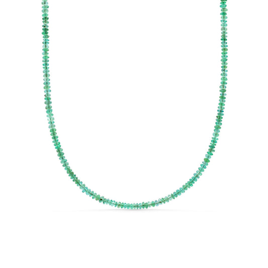 Zambian Emerald Necklace - 14K