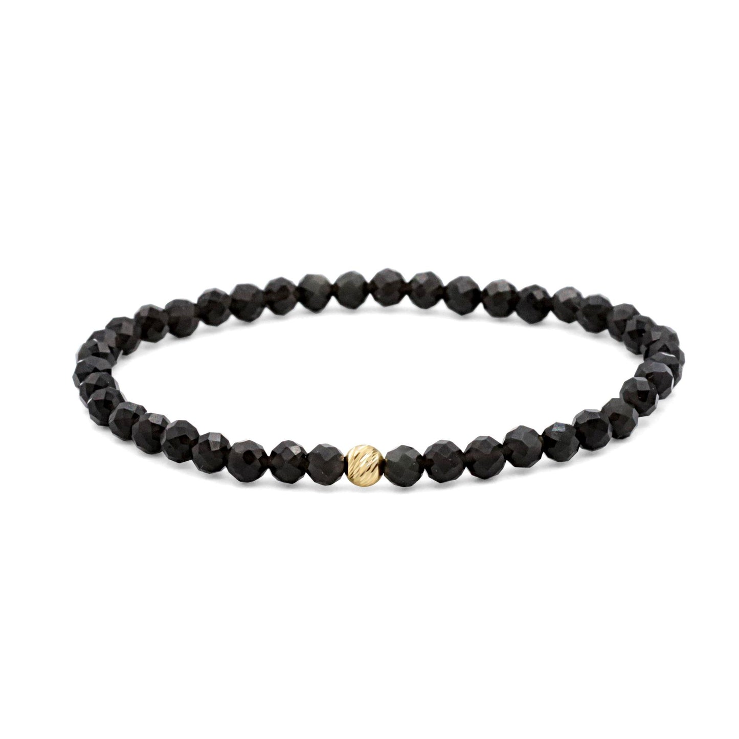 Black Obsidian Bracelet 4mm