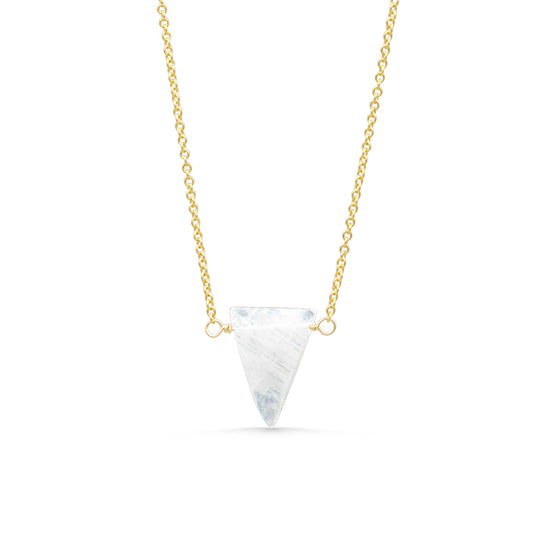 Rainbow Moonstone Necklace – 14K gold filled