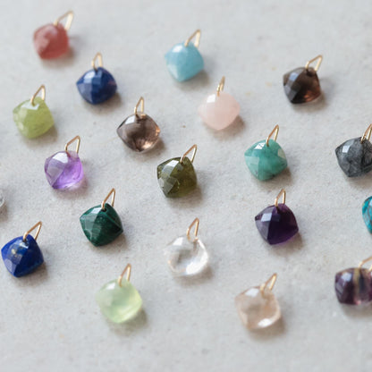 Clear Quartz Crystal Pendant, Genuine Faceted Quartz Necklace, Gold Filled Necklace, Minimal Healing Crystal Jewelry