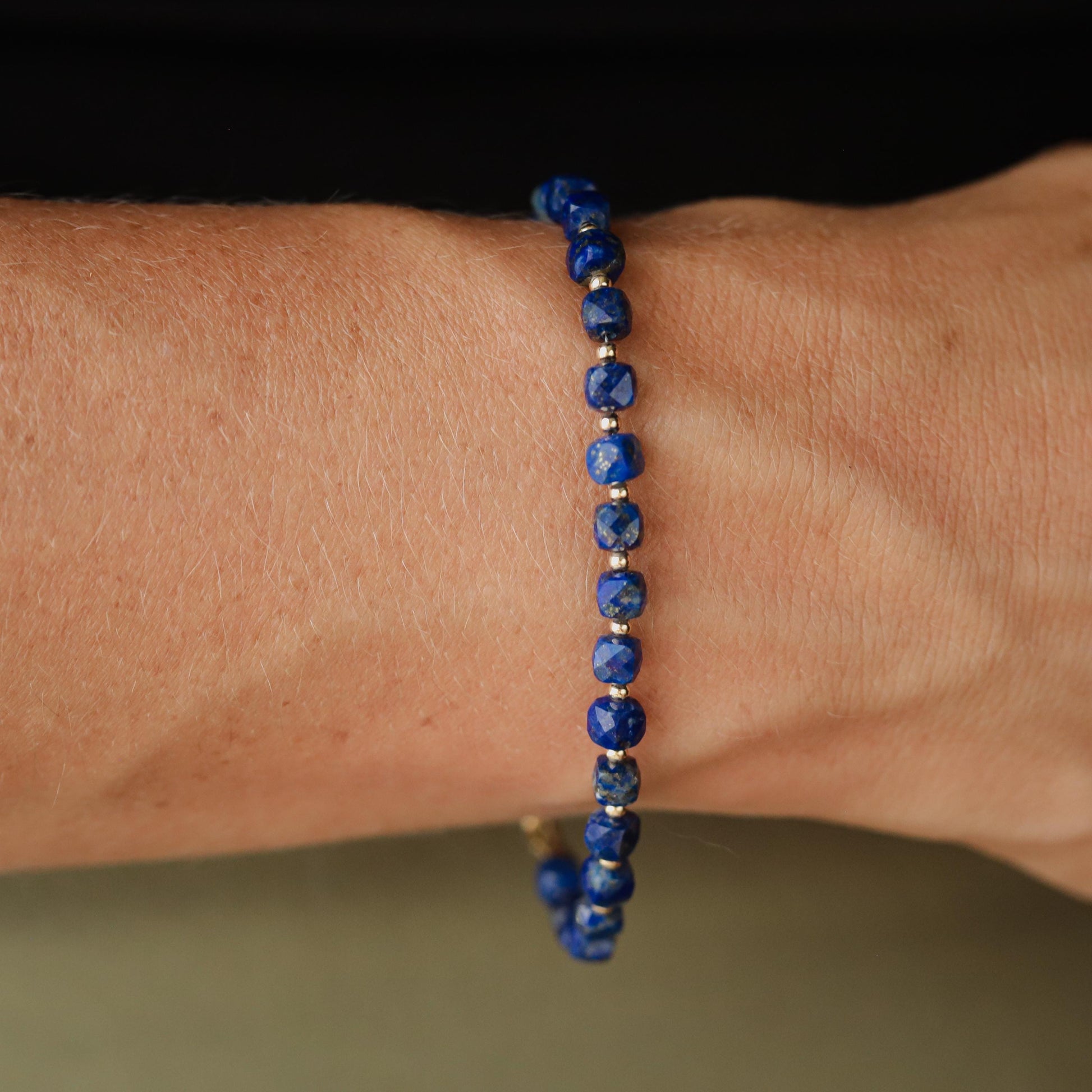 Lapis Lazuli Protection Bracelet, [EBLP1936] Moon Charm Bracelet, Lapis Gemstone Bracelet, Gold Filled Bracelet, Crystal Bracelet, Energy