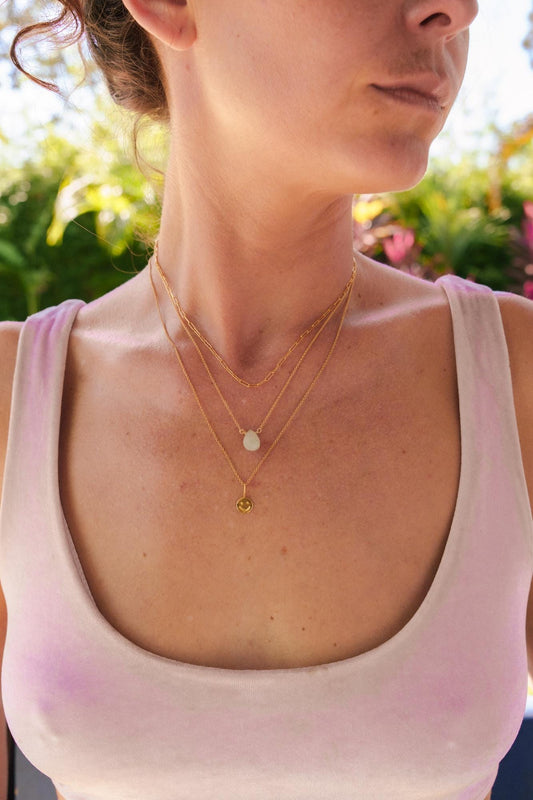 Calm Waters Aquamarine Necklace - 14K Gold Filled