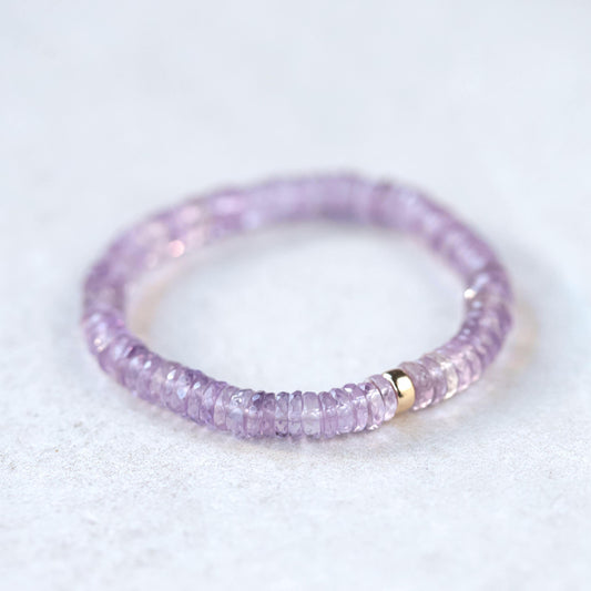 Pink Amethyst Heishi Bracelet