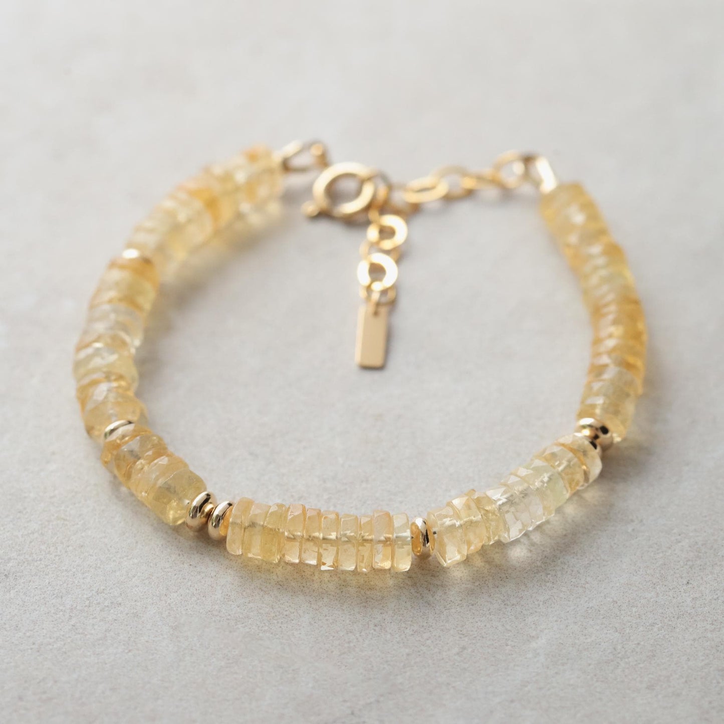 AAAA+ citrine bracelet | unheated 100% genuine and natural citrine | [EBCP1006] November birthstone | citrine gift | citrine bracelet