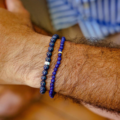 Blue Sapphire bracelet 6mm - 14K