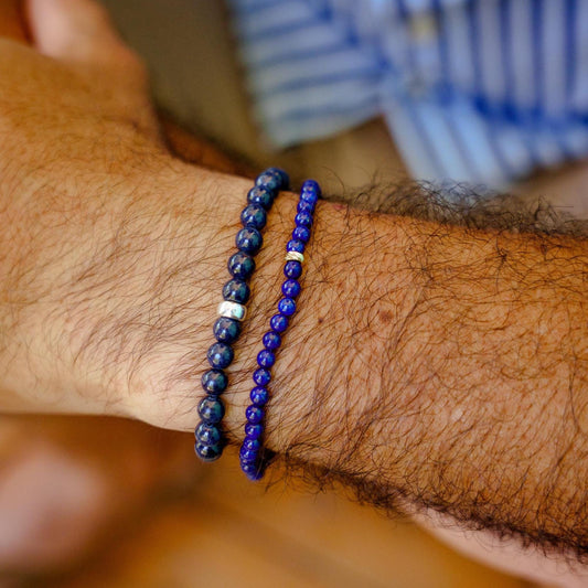 Blue Sapphire bracelet 6mm - 14K