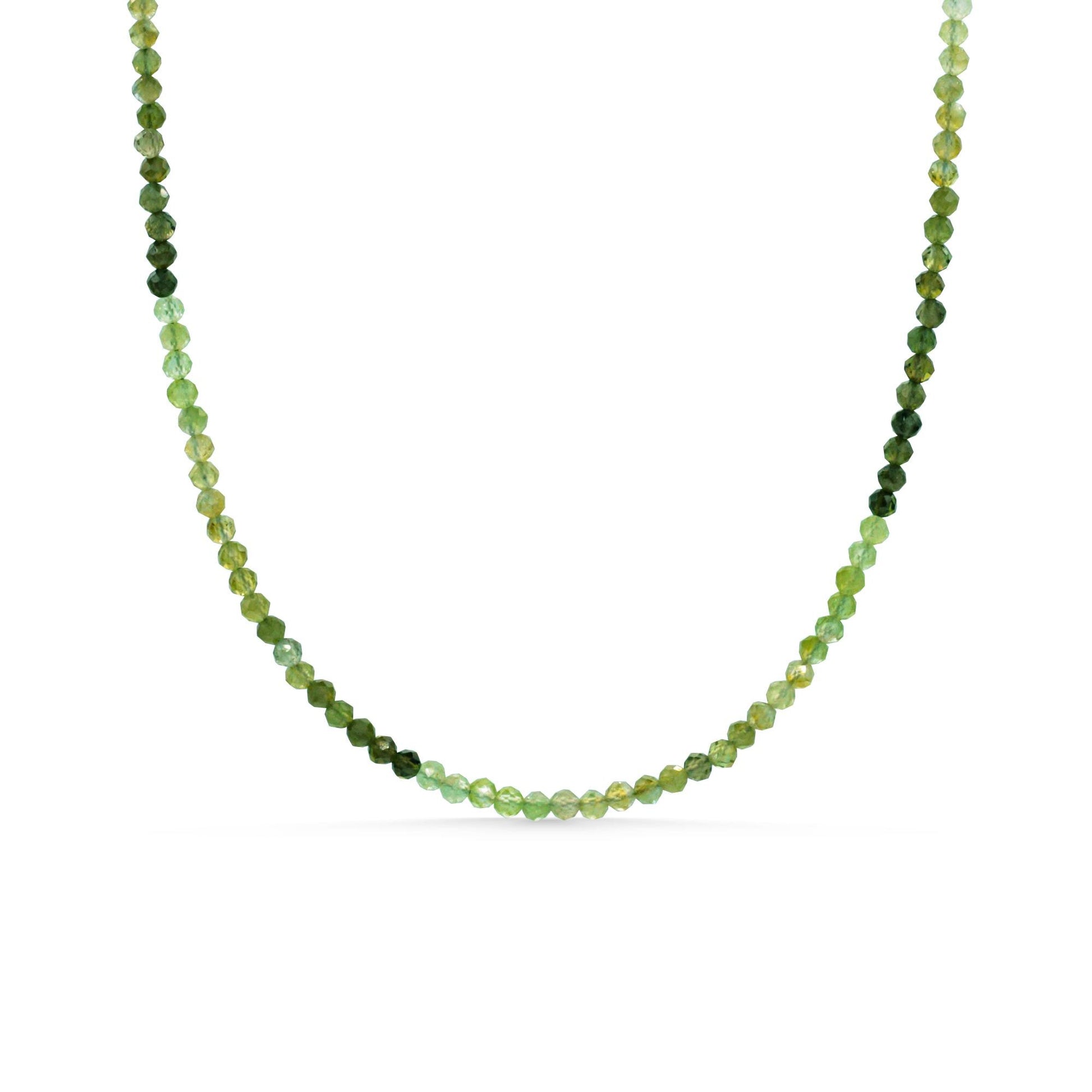 Green Tourmaline mini necklace