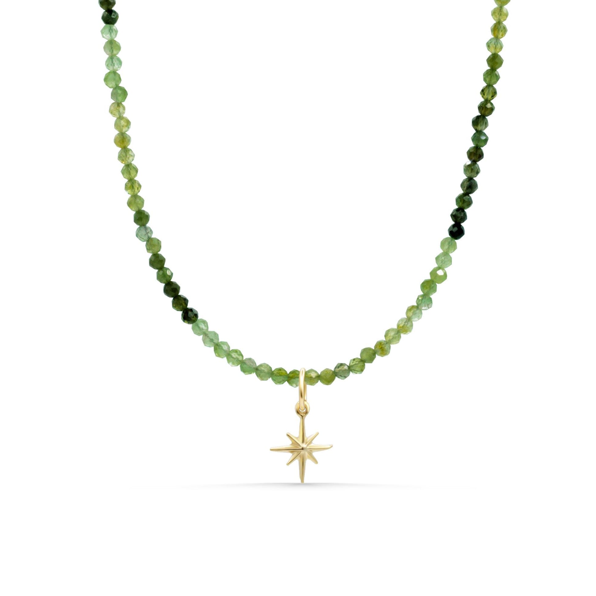 Green Tourmaline mini necklace