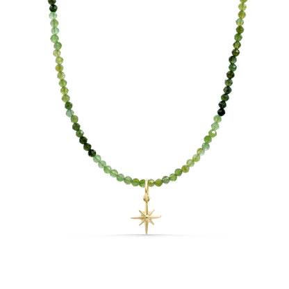 Green Tourmaline mini necklace