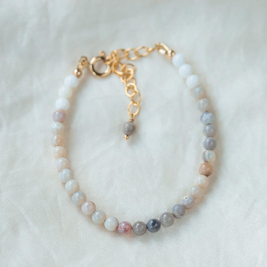 Australian Opal bracelet | Beaded Australian Opal bracelet [EBOP1543] womens gemstone bracelet | delicate Australian Opal | opal bracelet *G