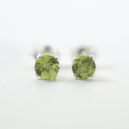 Peridot stud earrings