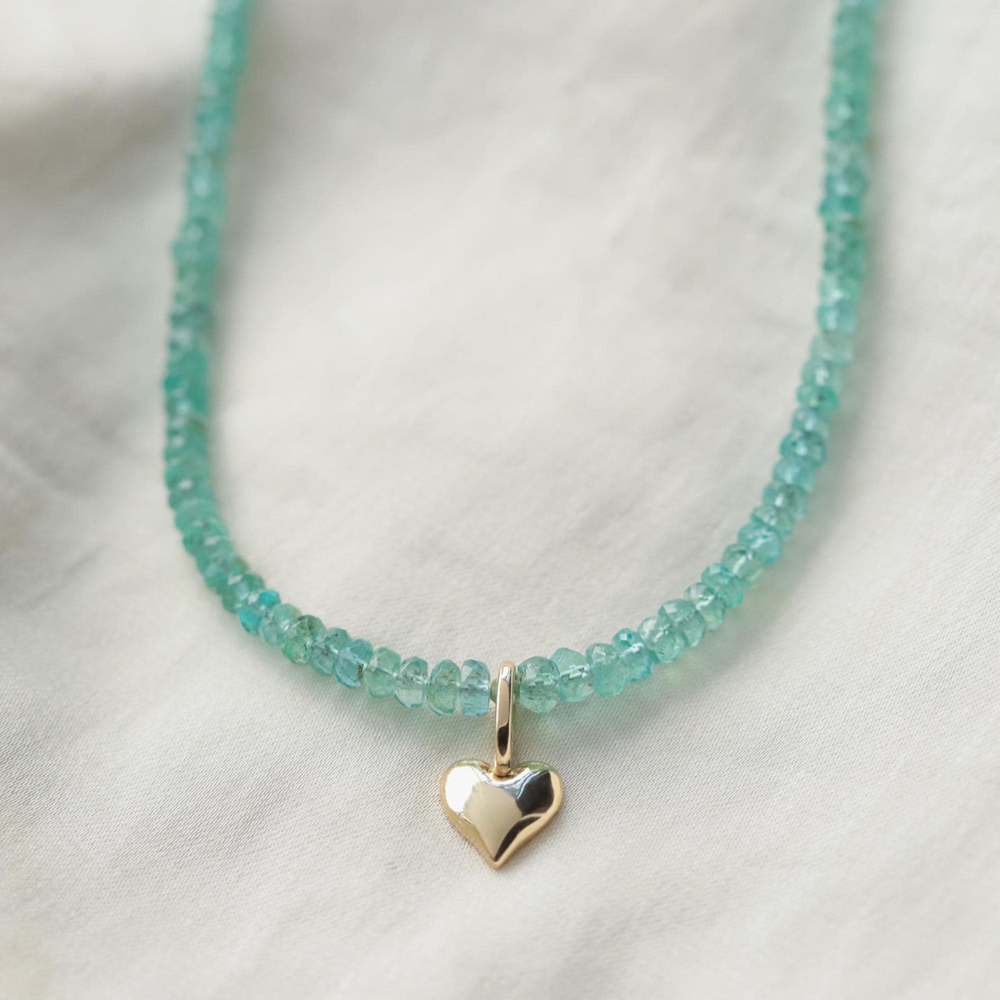 Zambian Emerald Heart Necklace – Genuine Emerald Necklace, Sterling Silver or Solid 14K Gold Heart Pendant, Green Gemstone Necklace, 17"