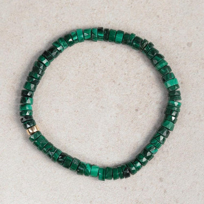 Manifestation Malachite Heishi Bracelet