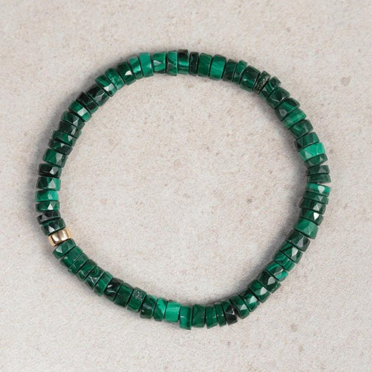 Manifestation Malachite Heishi Bracelet