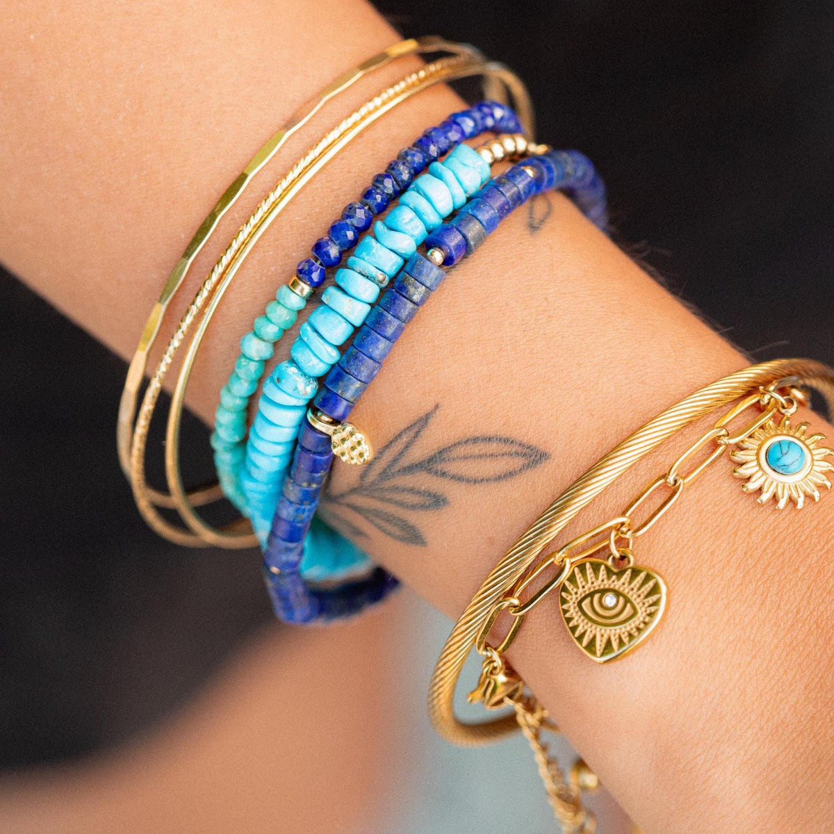 Lapis Lazuli Mosaic Bracelet