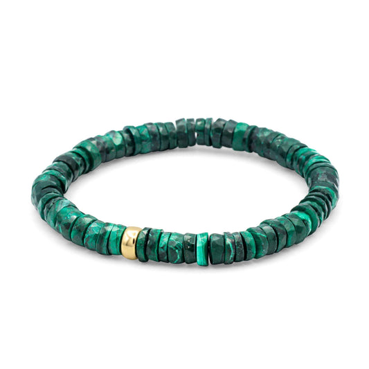 Manifestation Malachite Heishi Bracelet