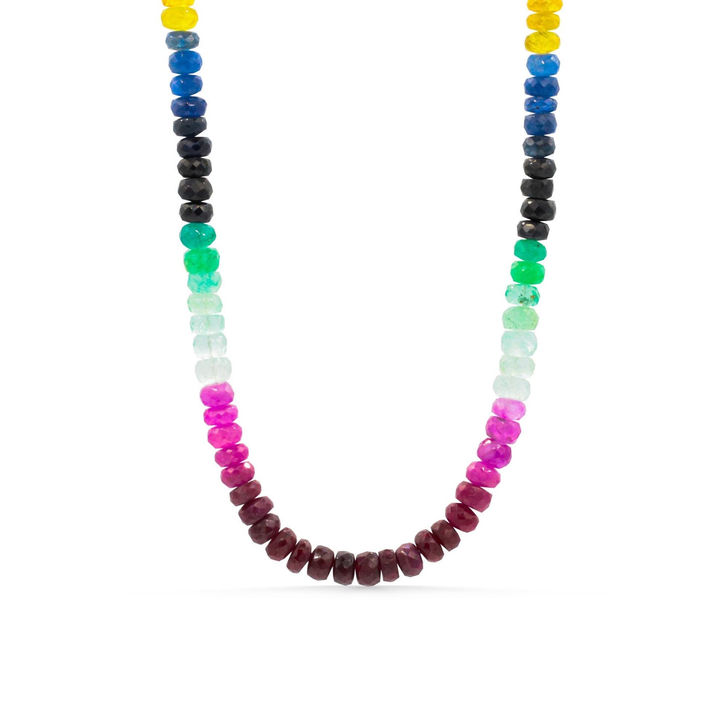 Mutlisapphire Sapphire rainbow necklace