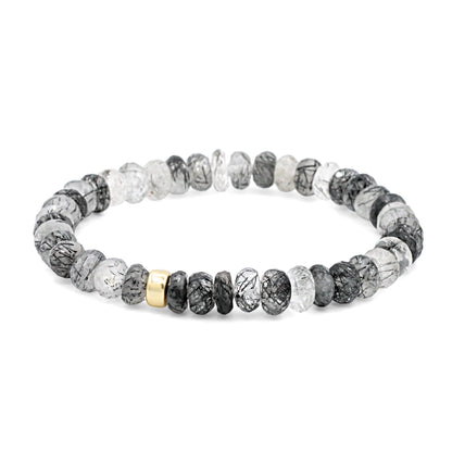 Magnetic Black Rutilated quartz