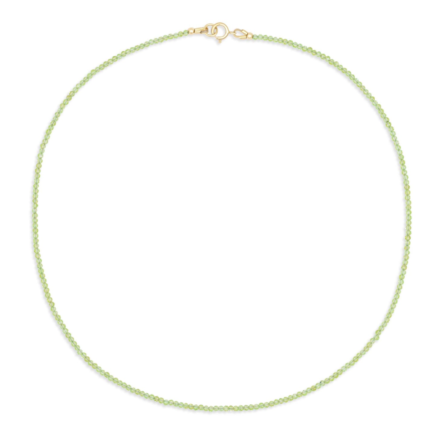 Peridot Necklace, Genuine Peridot Necklace, August Birthstone Necklace, Green Gemstone Necklace, Dainty Gold Necklace
