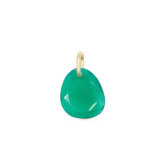 Green Onyx Pendant - 14K