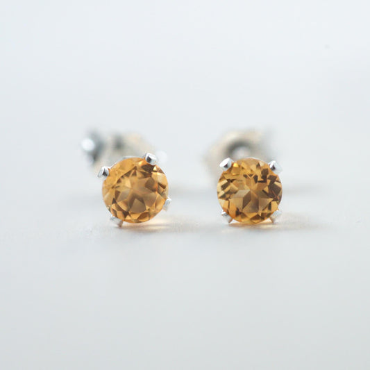 Citrine Stud Earrings