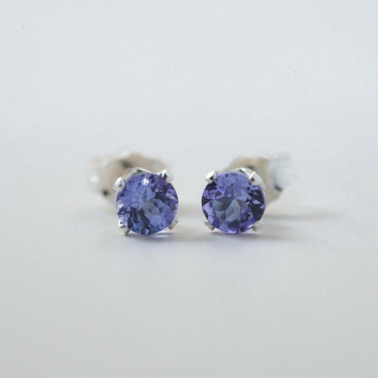 Iolite Stud Earrings