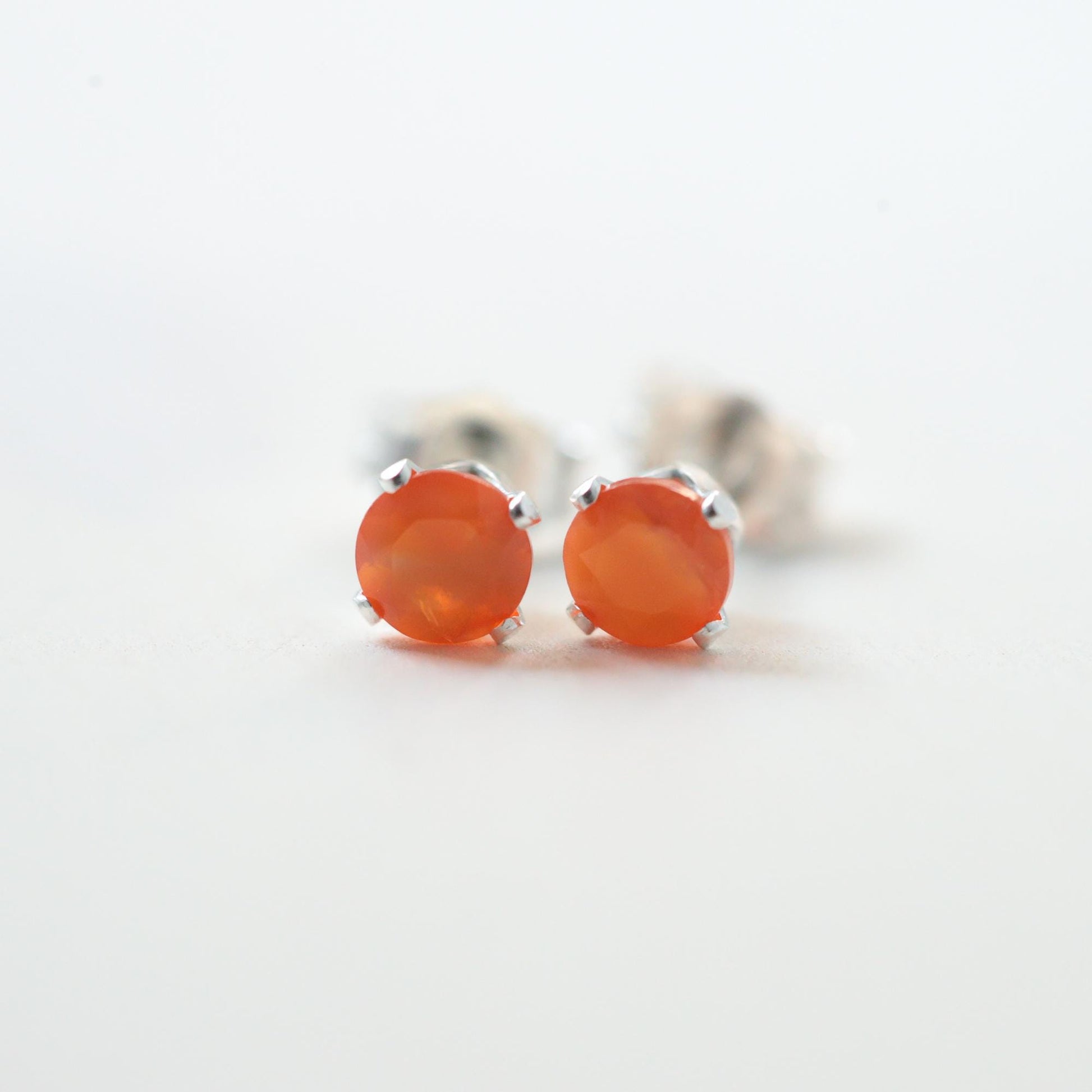 Carnelian Stud Earrings