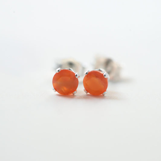 Carnelian Stud Earrings