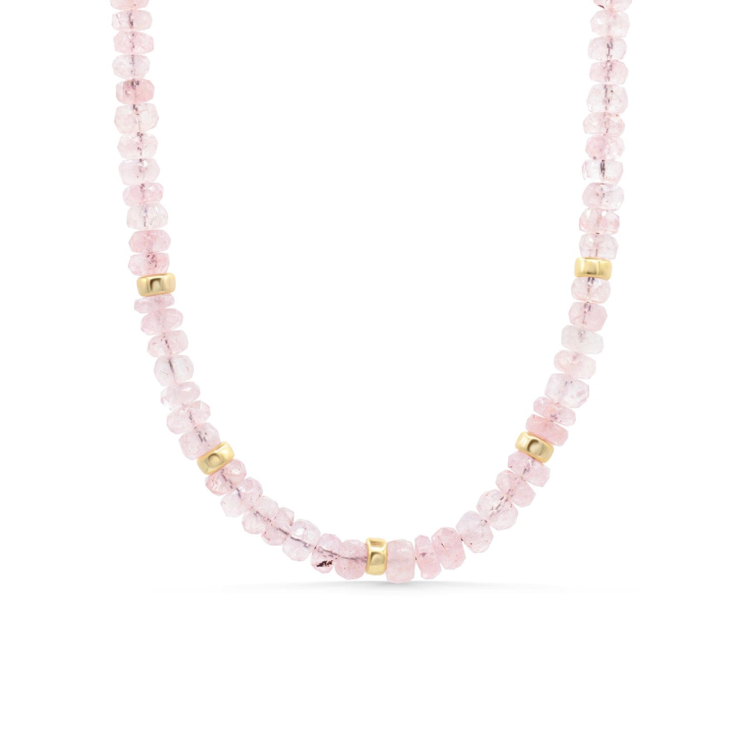 Rosé Glow Morganite Necklace, Pink Morganite Necklace, 14K Gold Filled Necklace, Blush Gemstone Jewelry