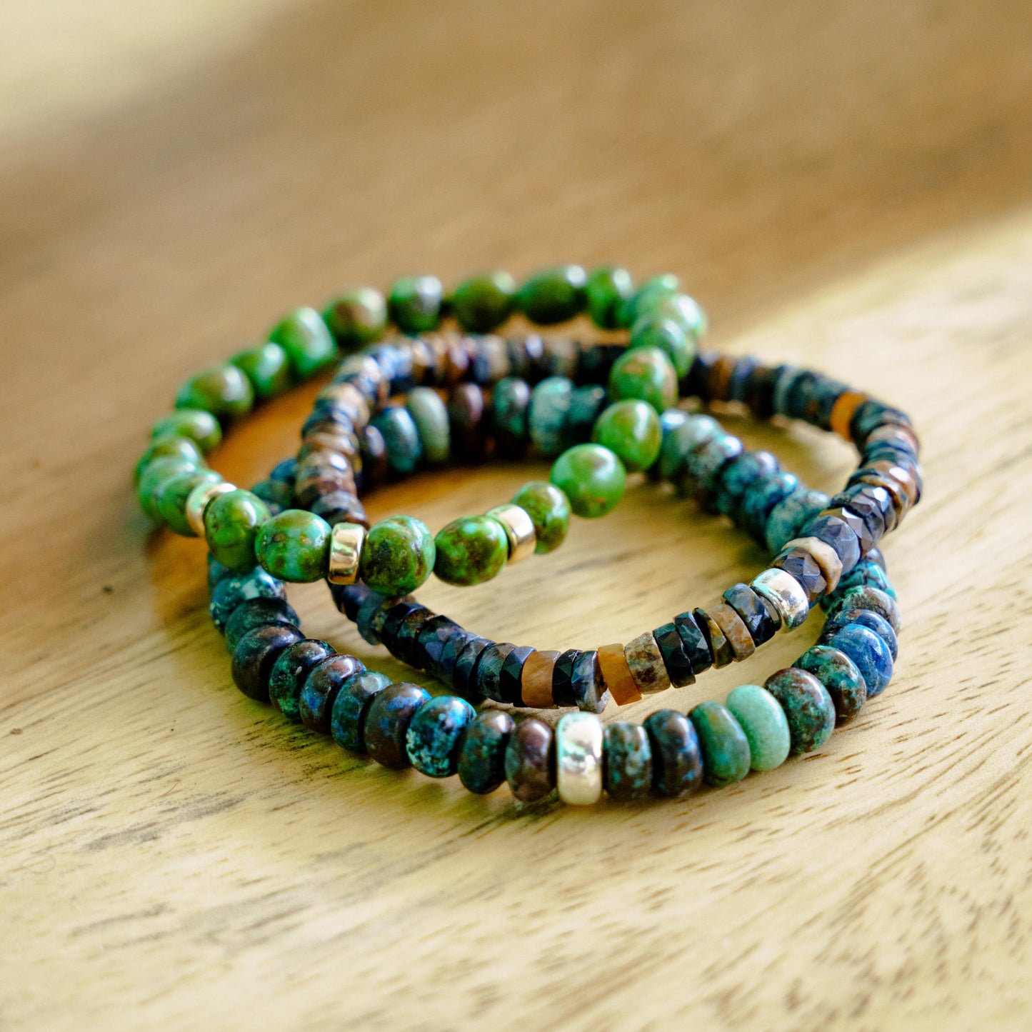 Pietersite Heishi Bracelet