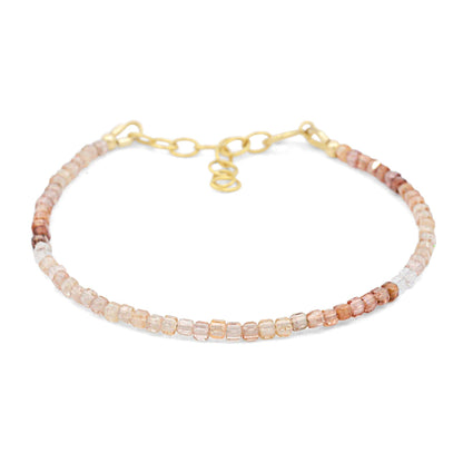 Zircon Cube Bracelet - 14K gold filled