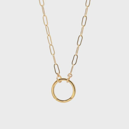 Signature Carabiner Necklace - 14K gold filled