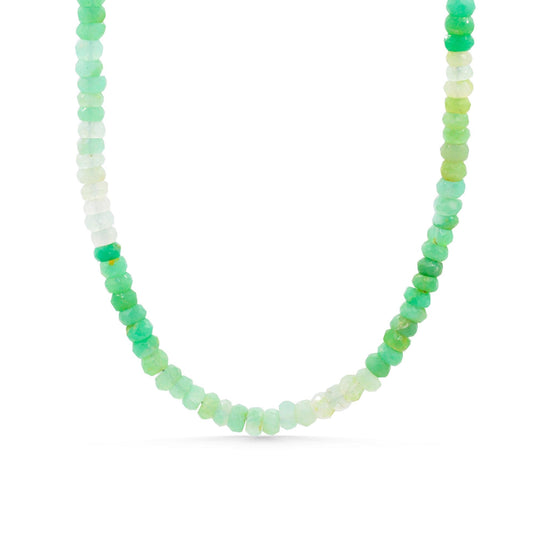 Ombre Chrysoprase beaded necklace