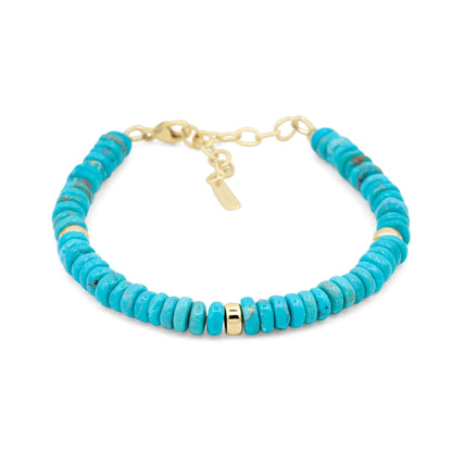 Kingman Turquoise Accents - 14K Gold Filled