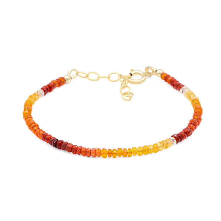 Rare Glow Mexican Fire Opal Bracelet