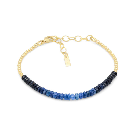 Blue Sapphire Radiance Bracelet - 14K gold filled