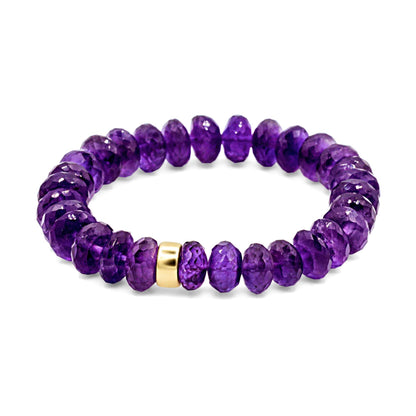 Purple Reign Bracelet | Amethyst Bracelet | Genuine Faceted Amethyst Bracelet | Sterling Silver, 14K Gold Filled or Solid Gold | February