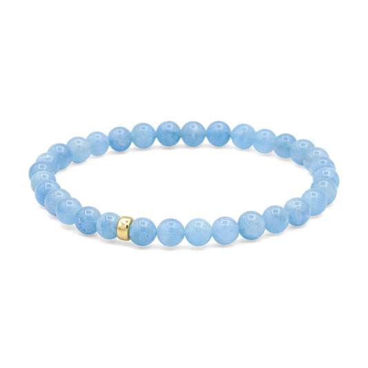 Aquamarine bracelet 6mm