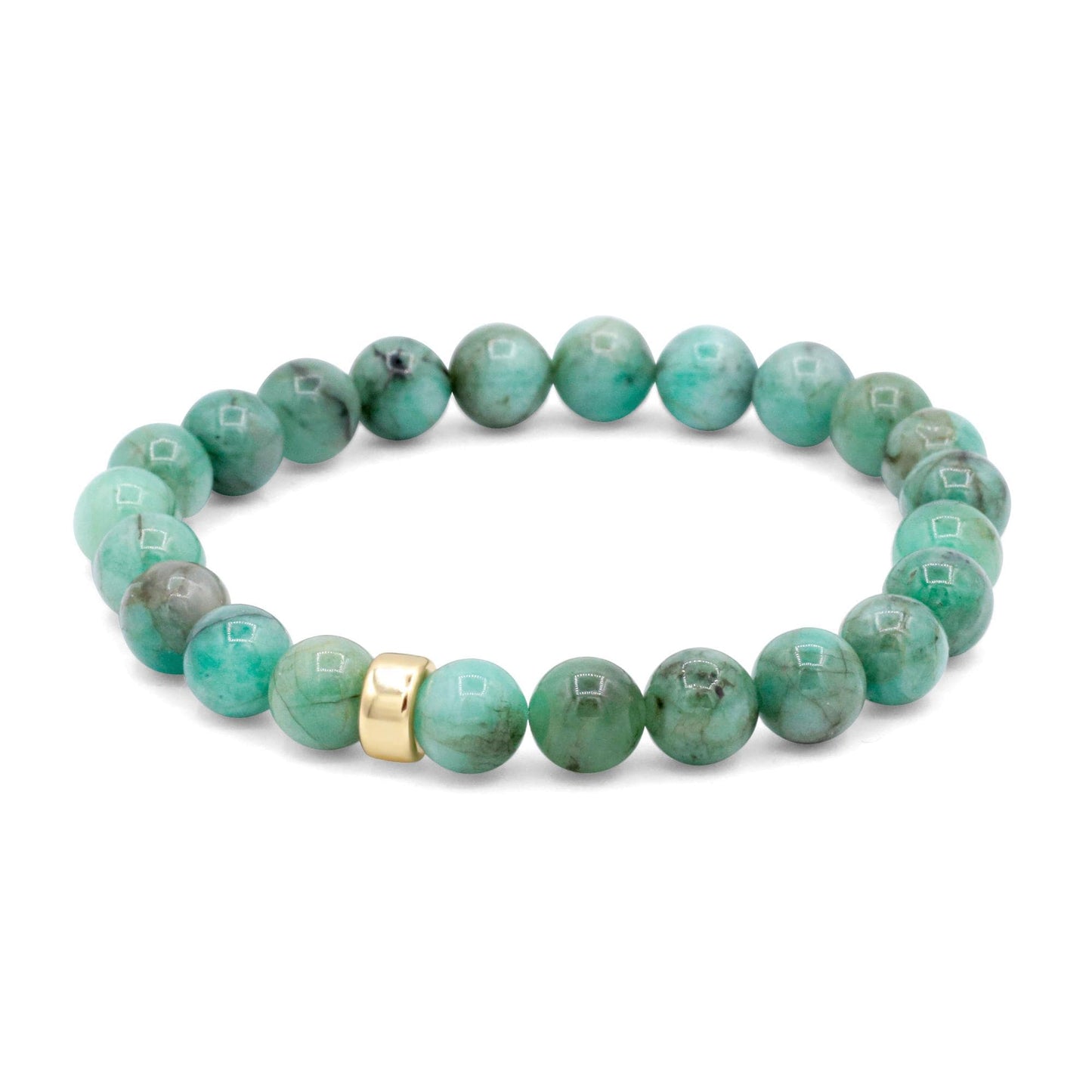 Lush Emerald Bracelet | Genuine Emerald Bracelet | Solid 14K Gold Rondelle or Clover | May Birthstone Bracelet | Luxury Gemstone Bracelet